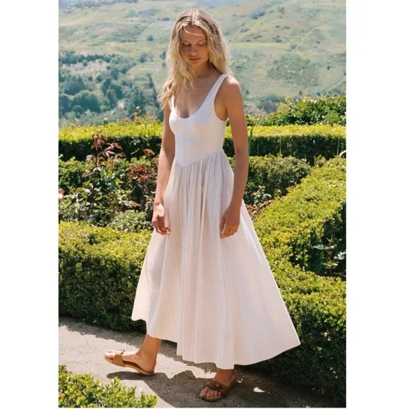 NWT Christy Dawn The Andrea Midi Dress in Petal Pink Small - Picture 4 of 6